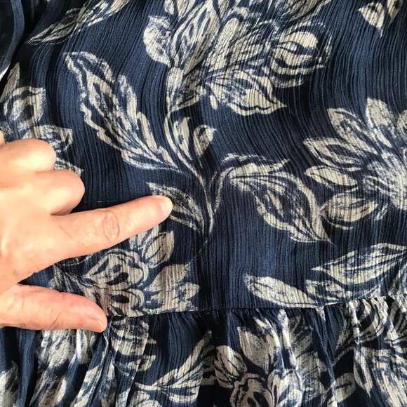 Madewell Sheer V-Neck Maxi Dress in Floral size 2 FLAWED - Picture 12 of 14